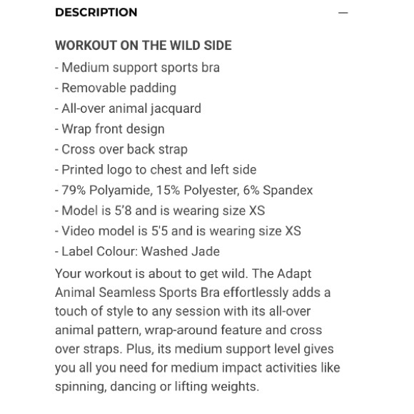 Gymshark NWT Adapt Pattern Seamless Sports Bra - Picture 6 of 13